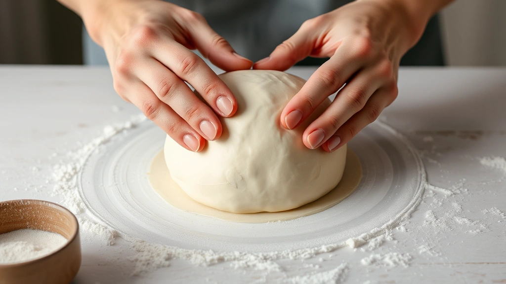 process: hands shaping and frosting a round cake into a smooth ball shape, photorealistic, natural light, in progress, no text