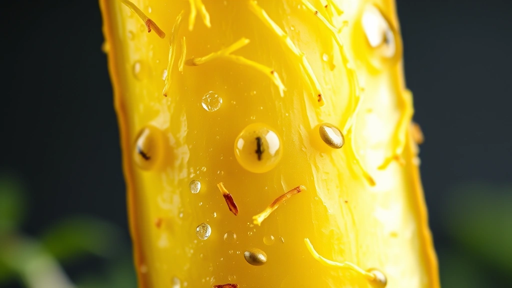 detail: close-up of single crispy pickle spear with dill fronds and mustard seeds, water droplets, macro photography, photorealistic, natural light, no text
