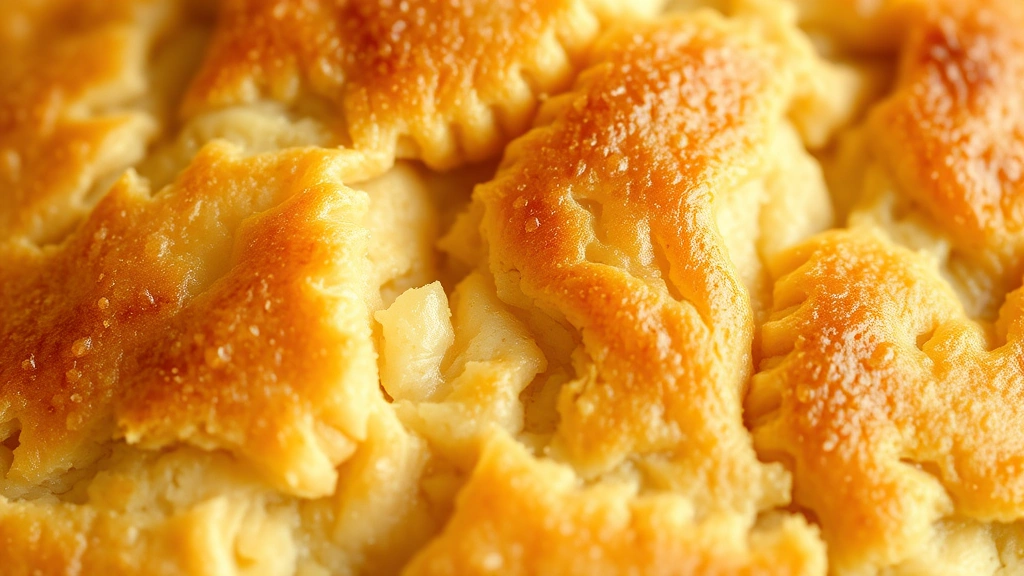 detail: close-up macro shot of flaky pie crust texture showing layers and golden-brown color, photorealistic, natural light, no text