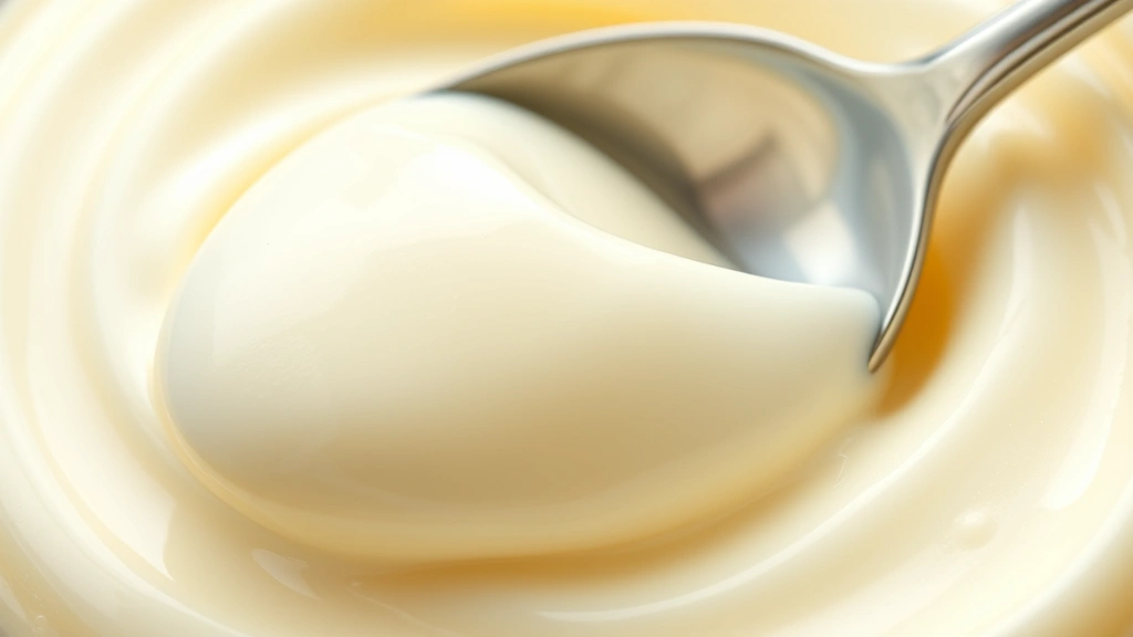 detail: close-up of smooth, creamy frozen custard texture with spoon, photorealistic, natural light, macro photography, no text