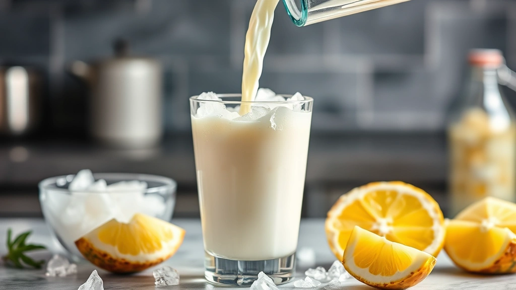 process: blender pouring frozen piña colada mixture into chilled glass, crushed ice visible, professional kitchen lighting, photorealistic, no text