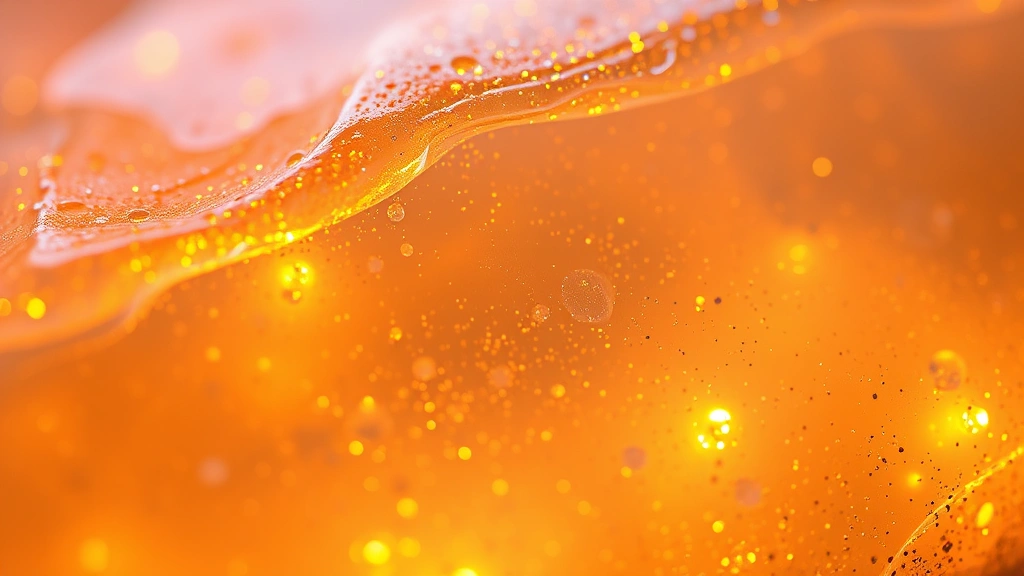 detail: close-up of glowing resin with mica sparkle effect and LED light visible through translucent material, photorealistic, macro photography, no text