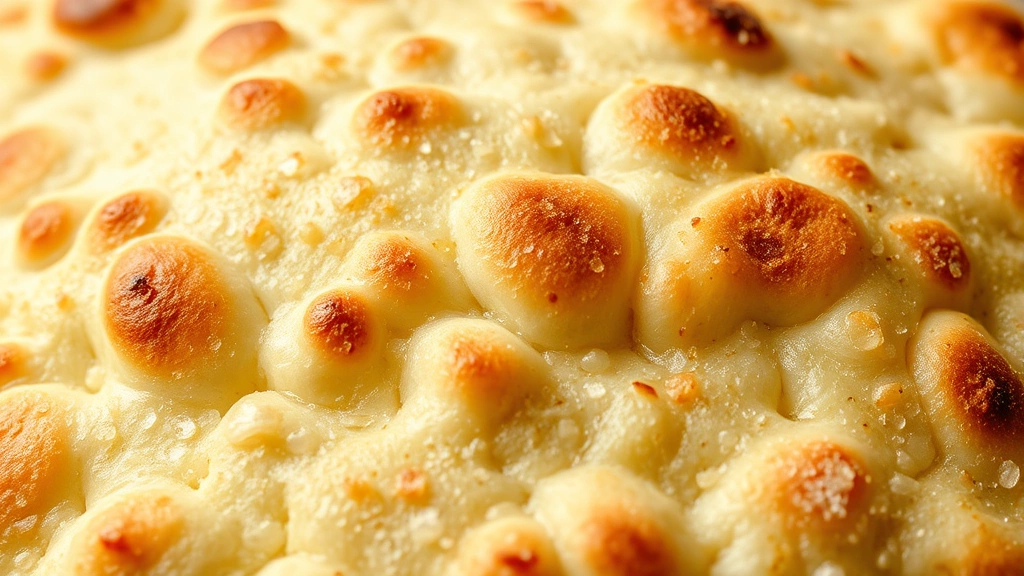 detail: close-up of lavash bread puffed and bubbly fresh from oven, golden-brown spots, flaky layers visible, photorealistic, studio lighting, no text
