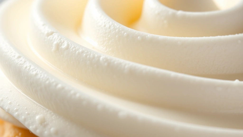 detail: extreme close-up of marshmallow frosting showing light fluffy texture, peaks, and glossy finish, photorealistic, natural light highlighting frosting detail, no text