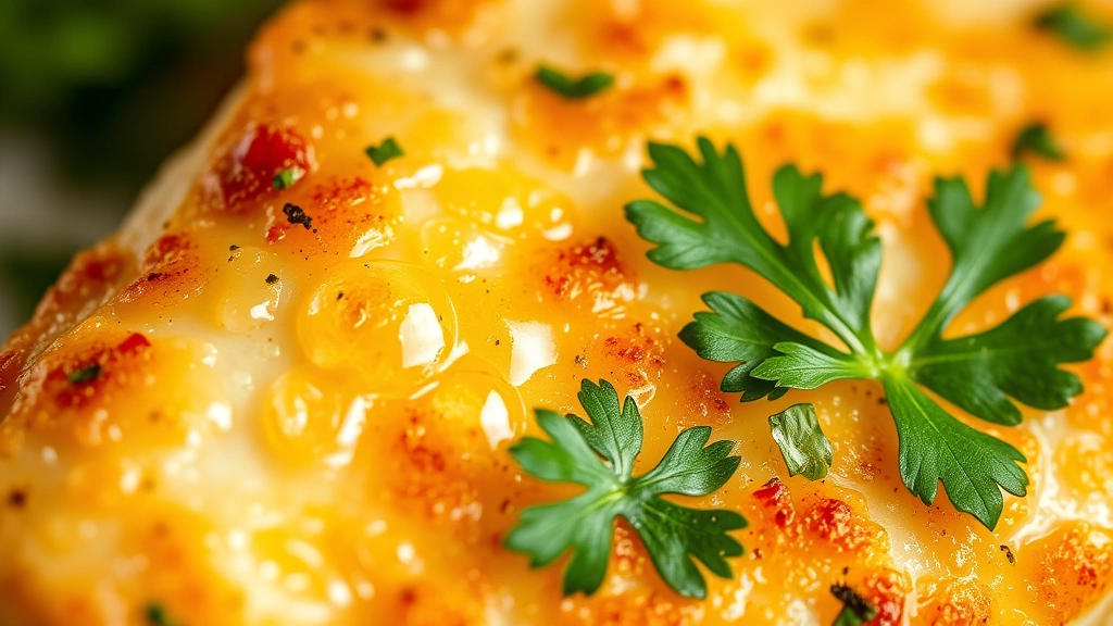 detail: close up macro of crispy golden seared cod crust with fresh lemon juice droplets and parsley, flaky texture visible, photorealistic natural light, no text