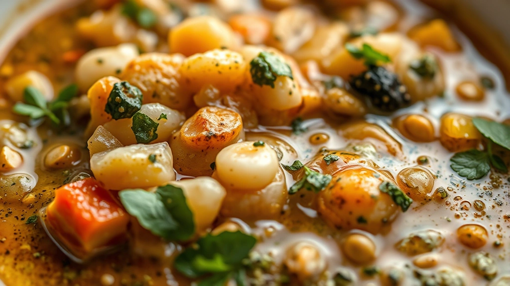 detail: close-up of finished seafood dressing with visible herbs and seafood paste ingredients, shallow depth of field, photorealistic, natural light, no text