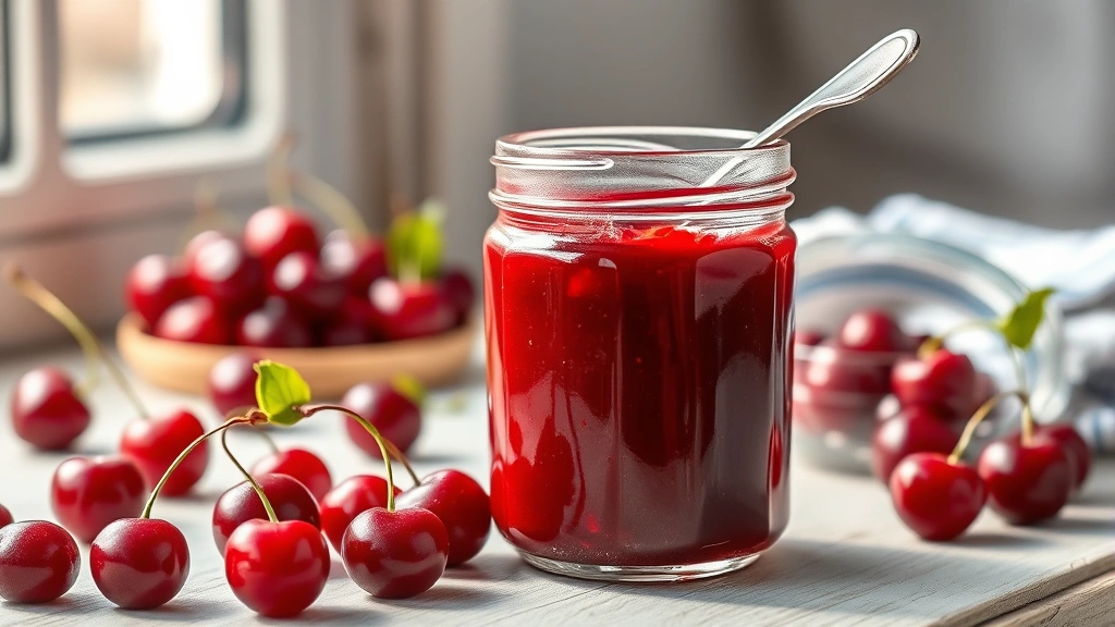 cherry jam recipe recipe photo 0